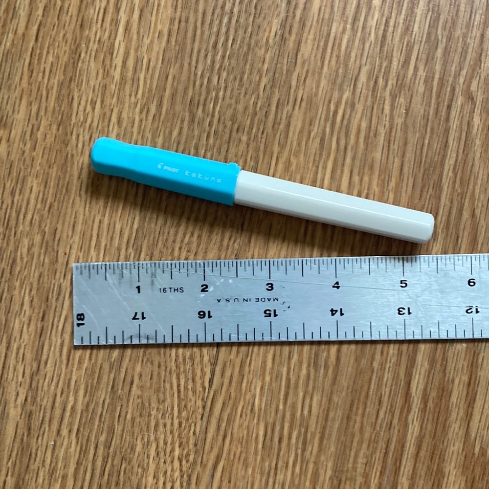 Blue and White Pilot Kakuno fountain Pen